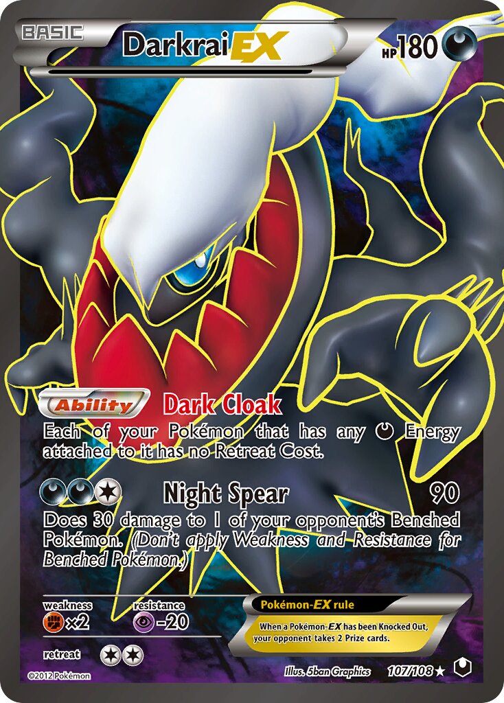 Darkrai-EX 107/108 — Dark Explorers (English Pokémon TCG card)