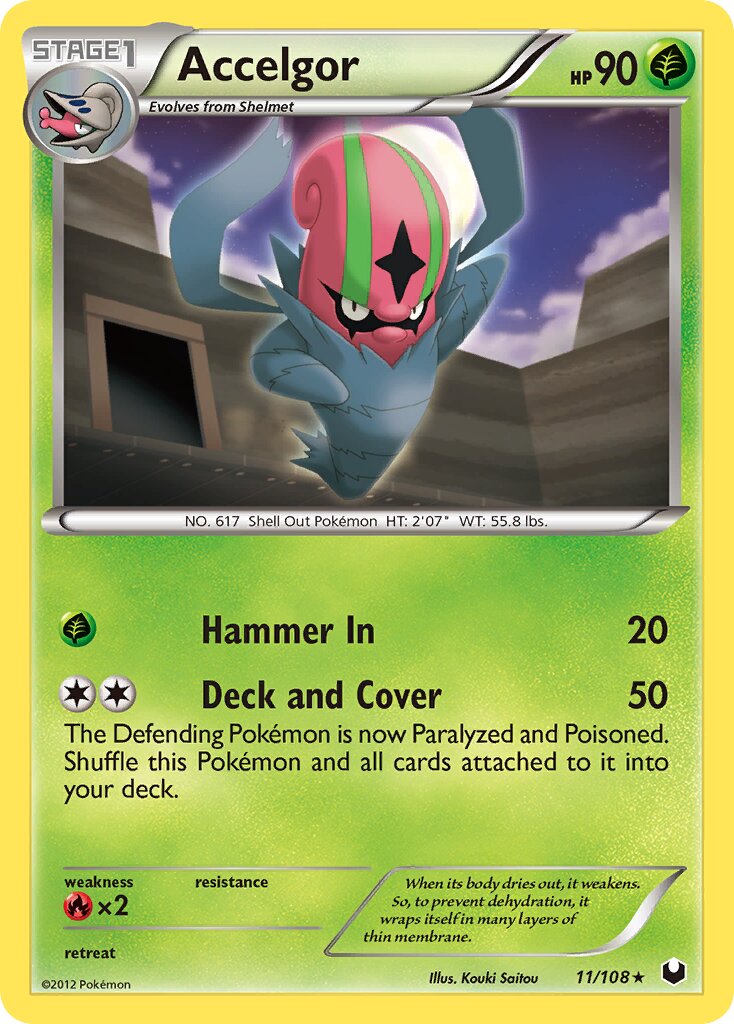 Accelgor 011/108 — Dark Explorers (English Pokémon TCG card)