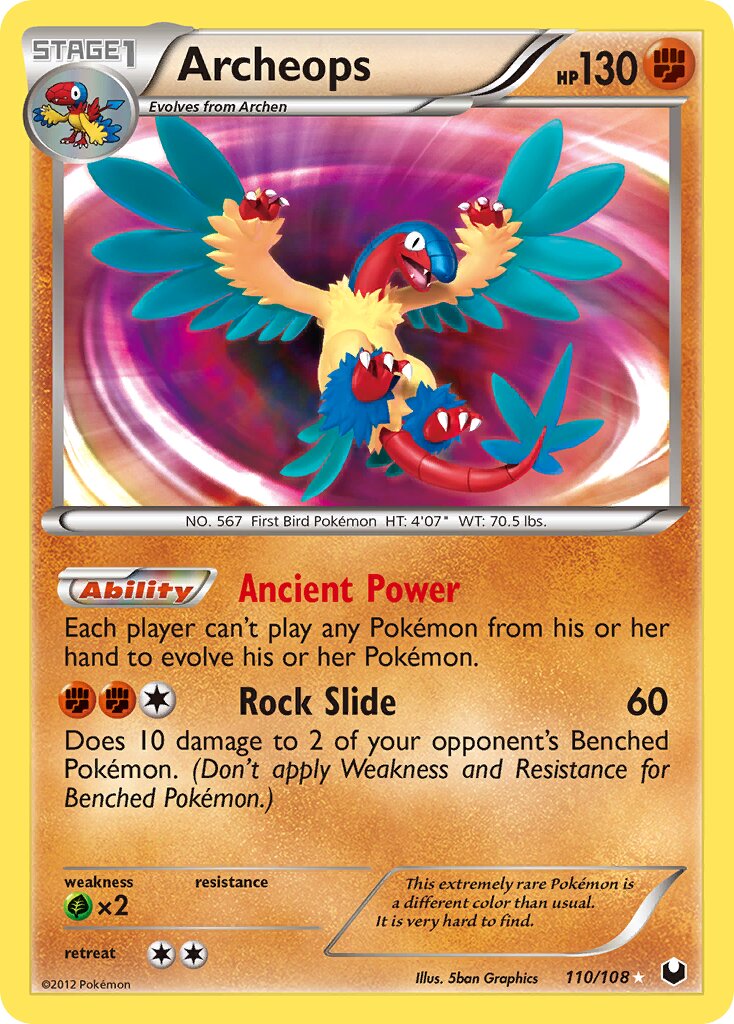 Archeops 110/108 — Dark Explorers (English Pokémon TCG card)
