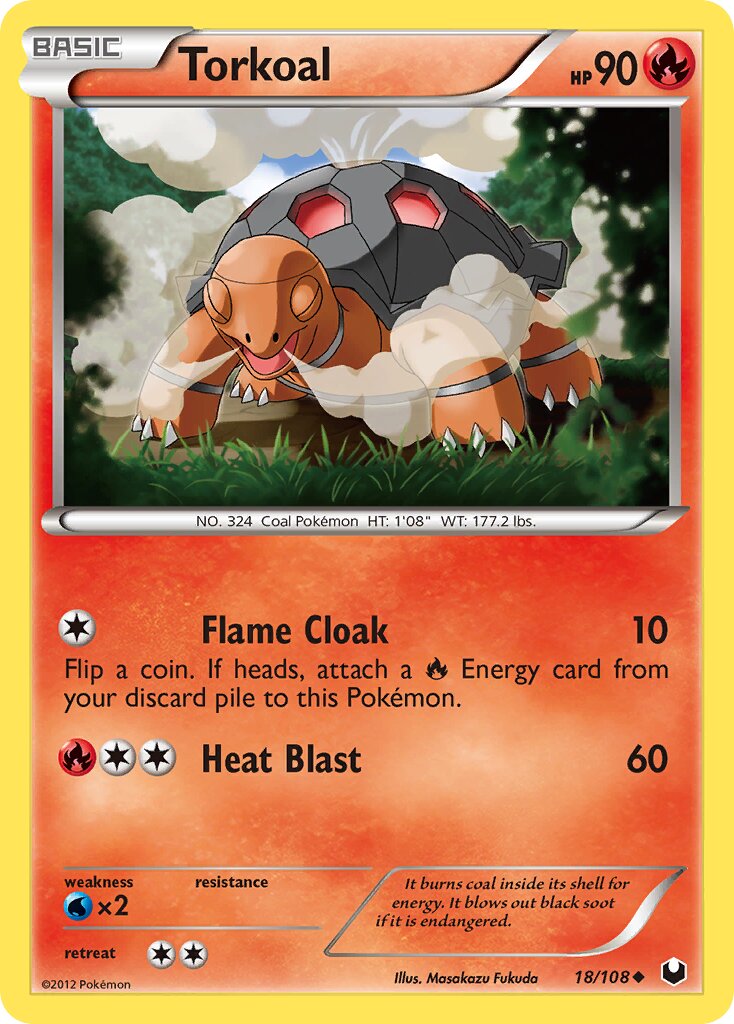 Torkoal 018/108 — Dark Explorers (English Pokémon TCG card)