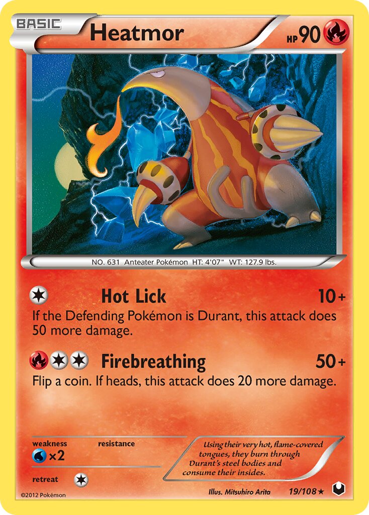 Heatmor 019/108 — Dark Explorers (English Pokémon TCG card)