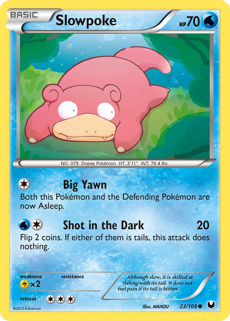 Slowpoke 023/108 — Dark Explorers (English Pokémon TCG card)