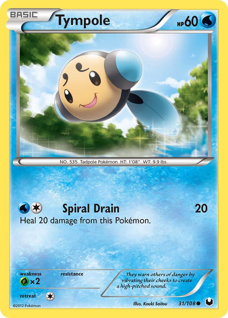 Tympole 031/108 — Dark Explorers (English Pokémon TCG card)