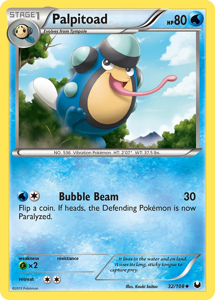 Palpitoad 032/108 — Dark Explorers (English Pokémon TCG card)