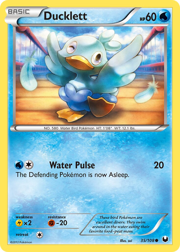 Ducklett 035/108 — Dark Explorers (English Pokémon TCG card)