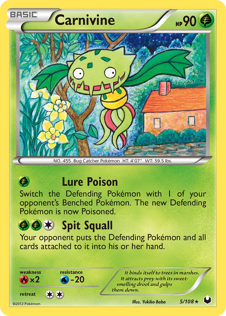 Carnivine 005/108 — Dark Explorers (English Pokémon TCG card)