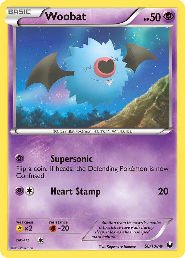 Woobat 050/108 — Dark Explorers (English Pokémon TCG card)