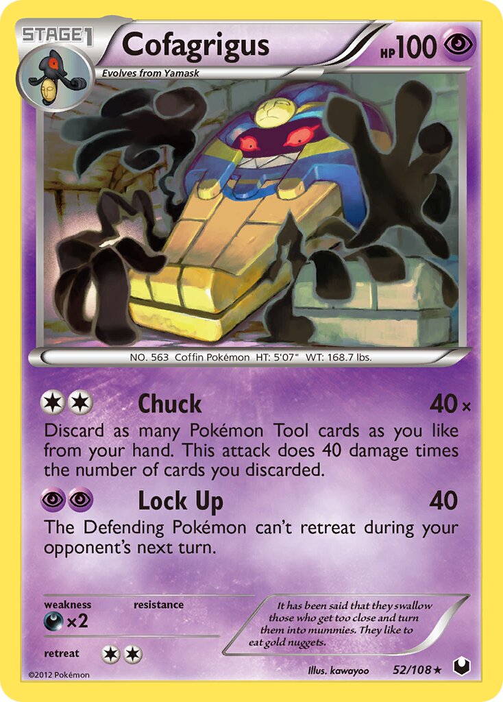 Cofagrigus 052/108 — Dark Explorers (English Pokémon TCG card)
