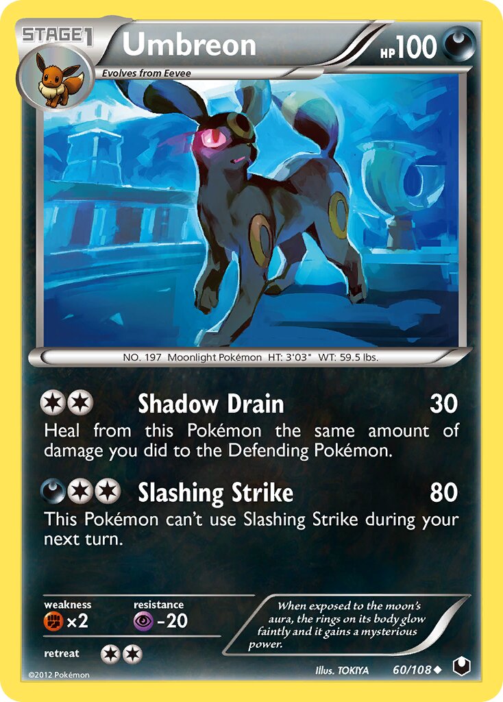 Umbreon 060/108 — Dark Explorers (English Pokémon TCG card)