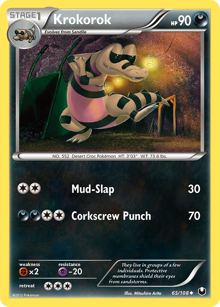 Krokorok 065/108 — Dark Explorers (English Pokémon TCG card)