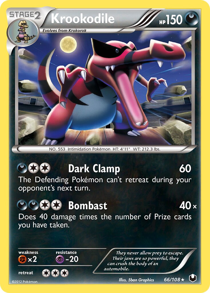 Krookodile 066/108 — Dark Explorers (English Pokémon TCG card)