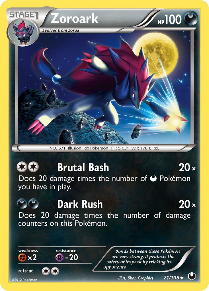 Zoroark 071/108 — Dark Explorers (English Pokémon TCG card)
