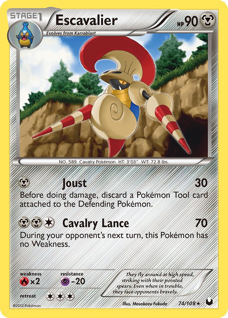 Escavalier 074/108 — Dark Explorers (English Pokémon TCG card)