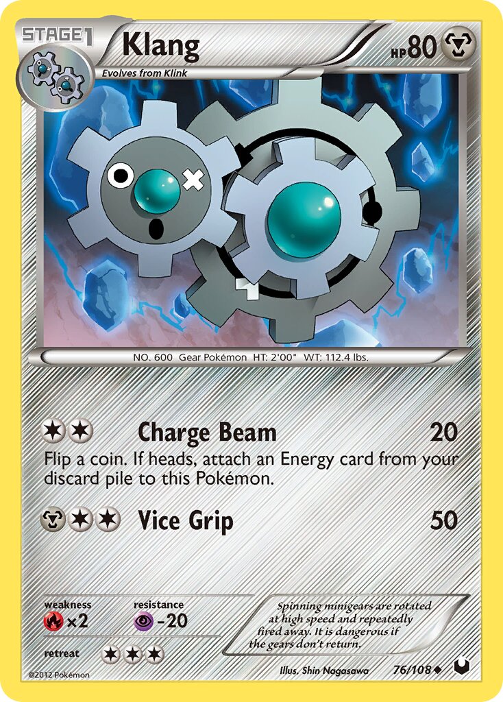 Klang 076/108 — Dark Explorers (English Pokémon TCG card)