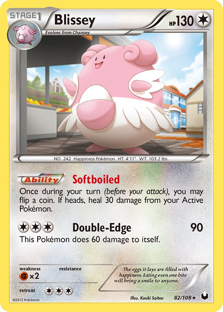 Blissey 082/108 — Dark Explorers (English Pokémon TCG card)