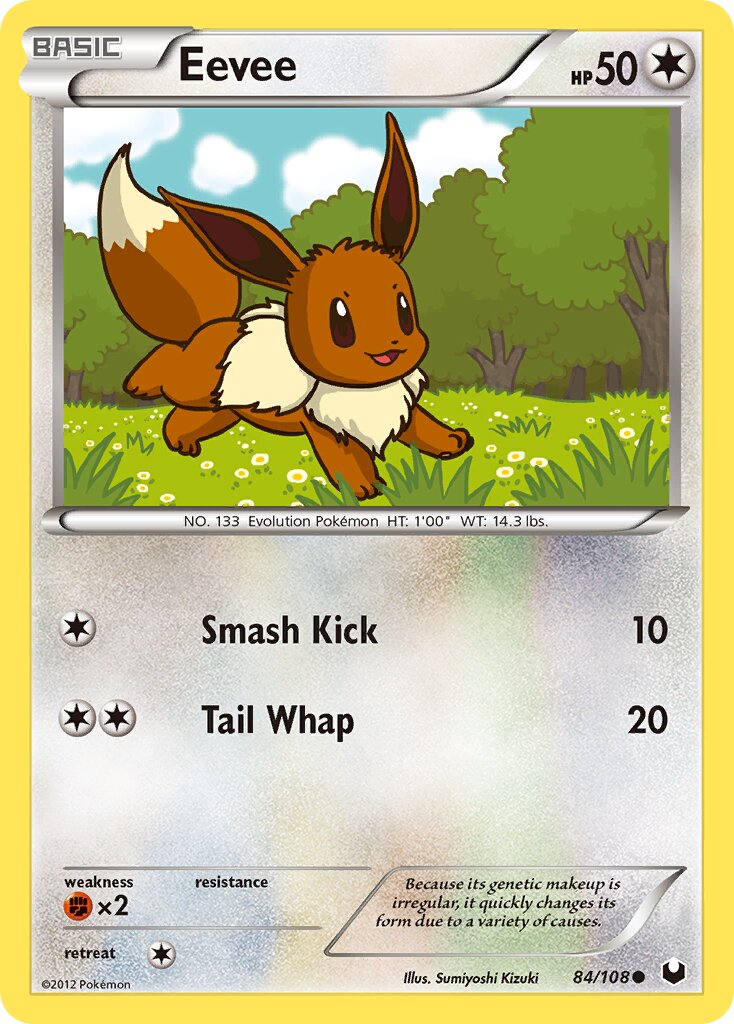 Eevee 084/108 — Dark Explorers (English Pokémon TCG card)