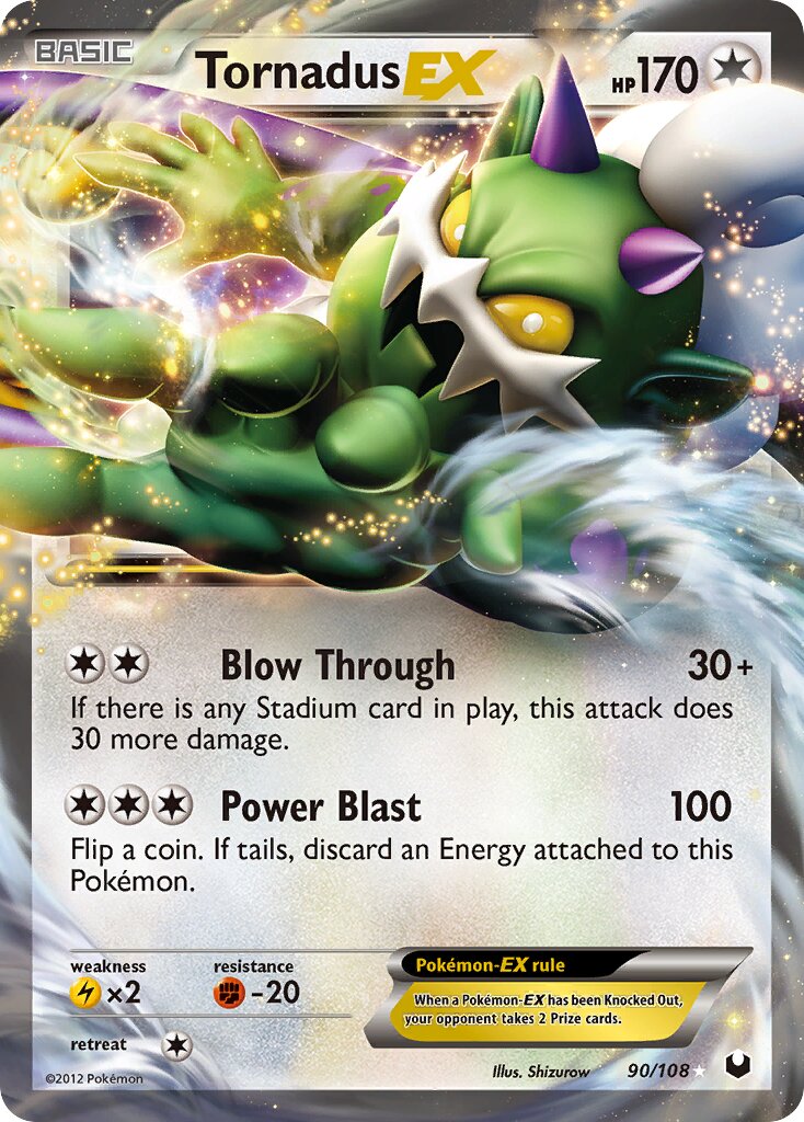 Tornadus-EX 090/108 — Dark Explorers (English Pokémon TCG card)