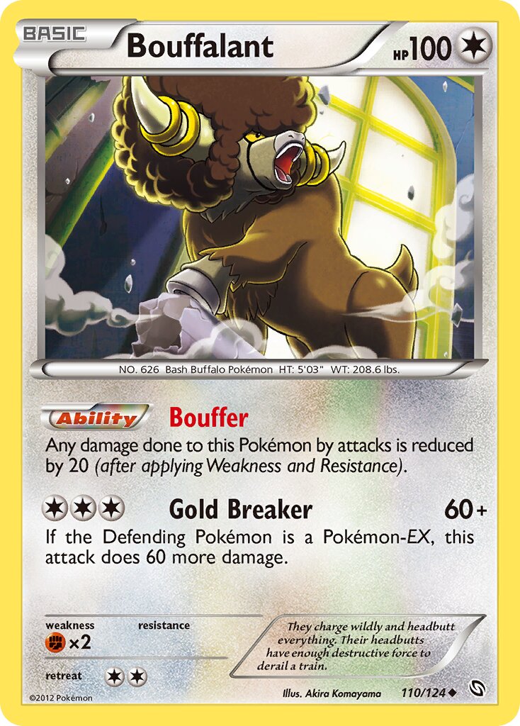 Bouffalant 110/124 — Dragons Exalted (English Pokémon TCG card)