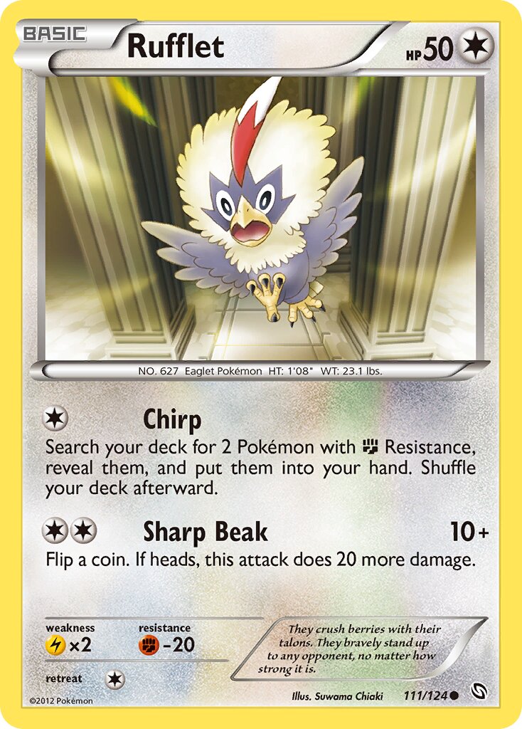 Rufflet 111/124 — Dragons Exalted (English Pokémon TCG card)