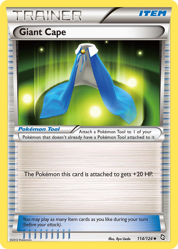 Giant Cape 114/124 — Dragons Exalted (English Pokémon TCG card)