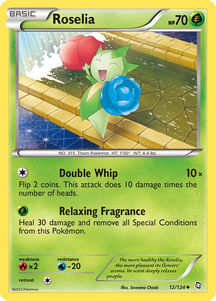 Roselia 012/124 — Dragons Exalted (English Pokémon TCG card)