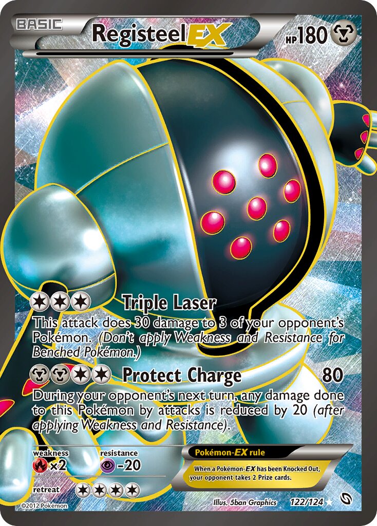 Registeel-EX 122/124 — Dragons Exalted (English Pokémon TCG card)