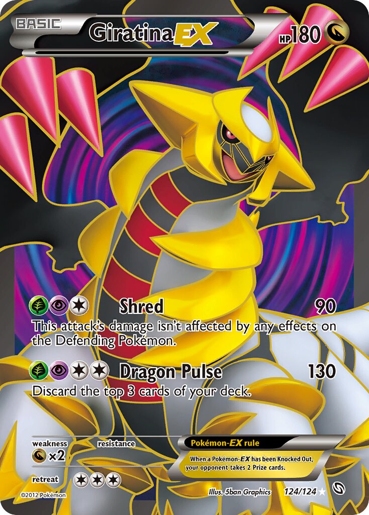 Giratina-EX 124/124 — Dragons Exalted (English Pokémon TCG card)