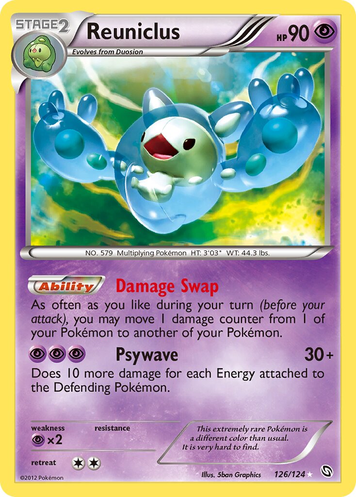 Reuniclus 126/124 — Dragons Exalted (English Pokémon TCG card)