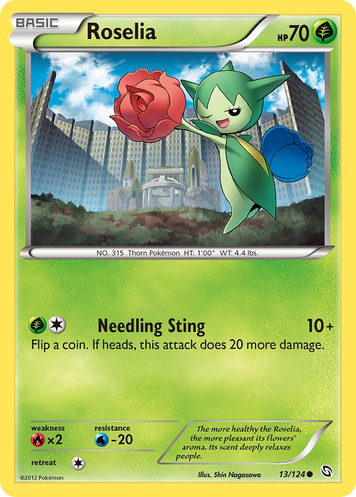 Roselia 013/124 — Dragons Exalted (English Pokémon TCG card)