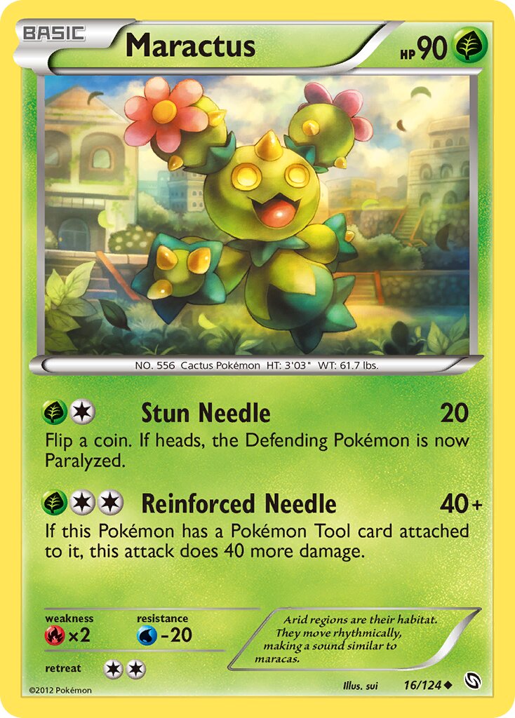 Maractus 016/124 — Dragons Exalted (English Pokémon TCG card)
