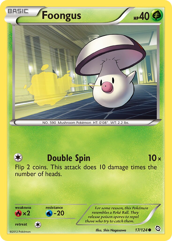 Foongus 017/124 — Dragons Exalted (English Pokémon TCG card)
