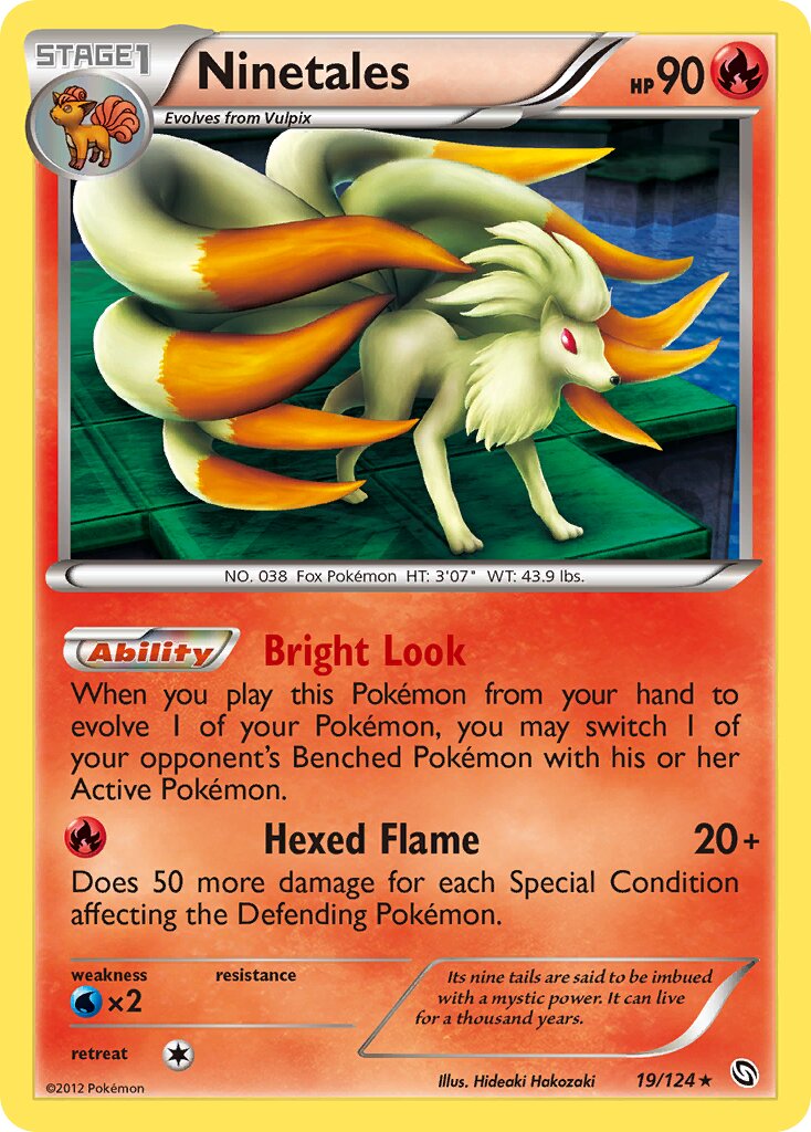 Ninetales 019/124 — Dragons Exalted (English Pokémon TCG card)