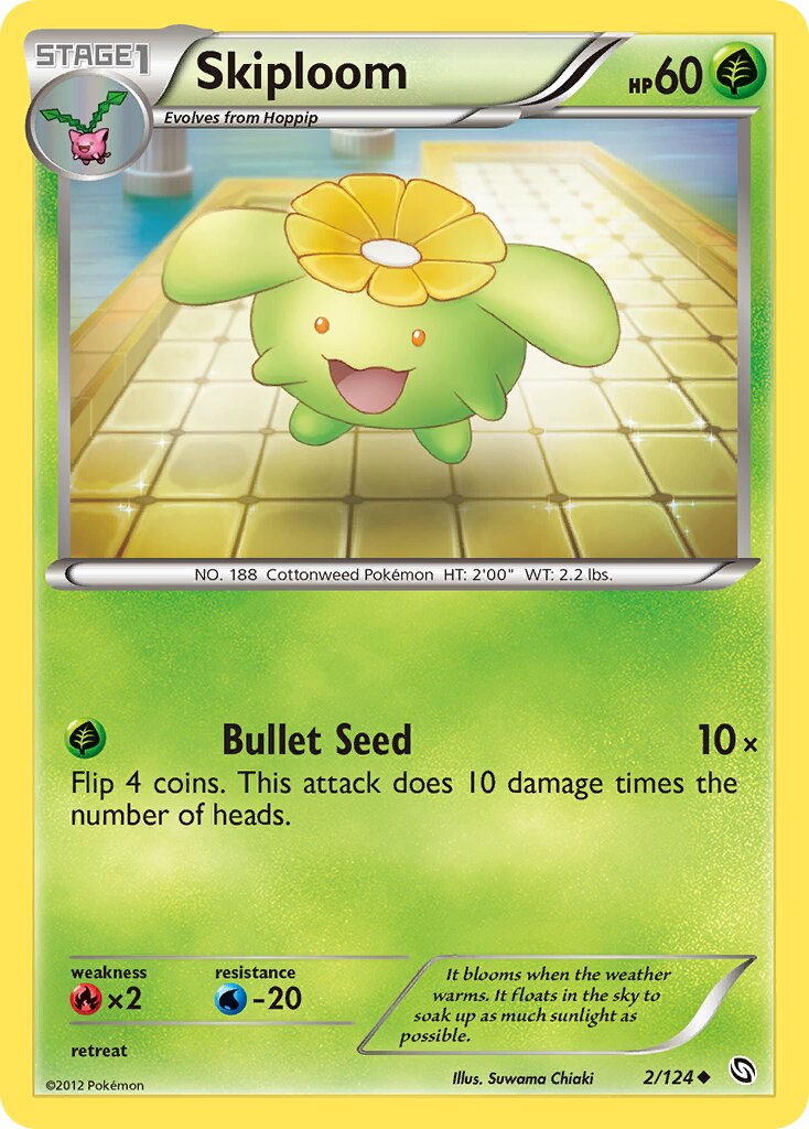 Skiploom 002/124 — Dragons Exalted (English Pokémon TCG card)