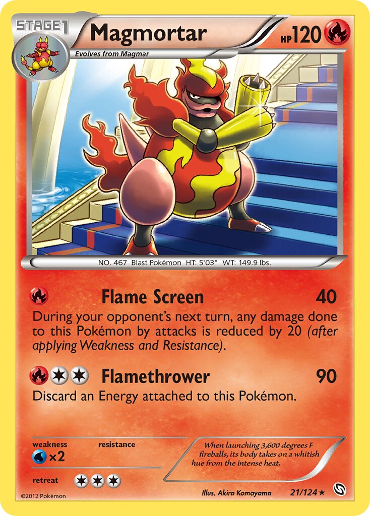 Magmortar 021/124 — Dragons Exalted (English Pokémon TCG card)