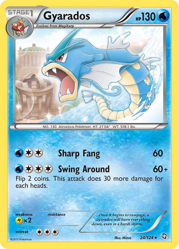 Gyarados 024/124 — Dragons Exalted (English Pokémon TCG card)
