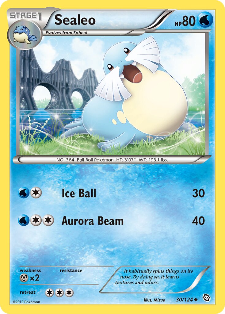 Sealeo 030/124 — Dragons Exalted (English Pokémon TCG card)