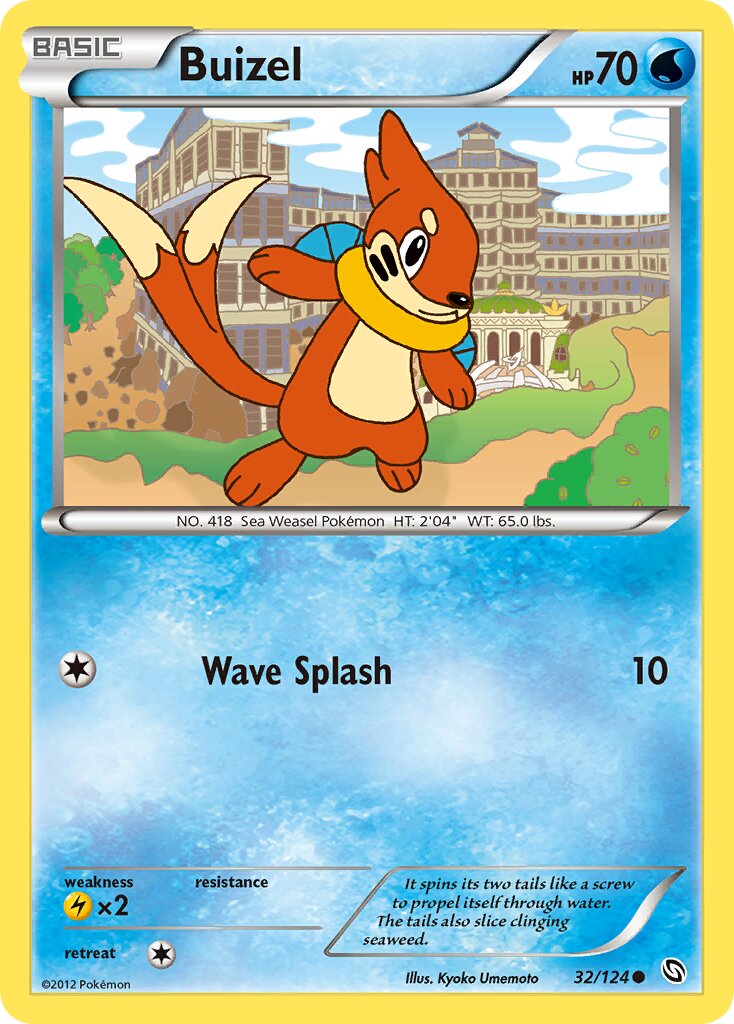 Buizel 032/124 — Dragons Exalted (English Pokémon TCG card)