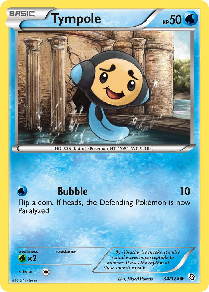 Tympole 034/124 — Dragons Exalted (English Pokémon TCG card)
