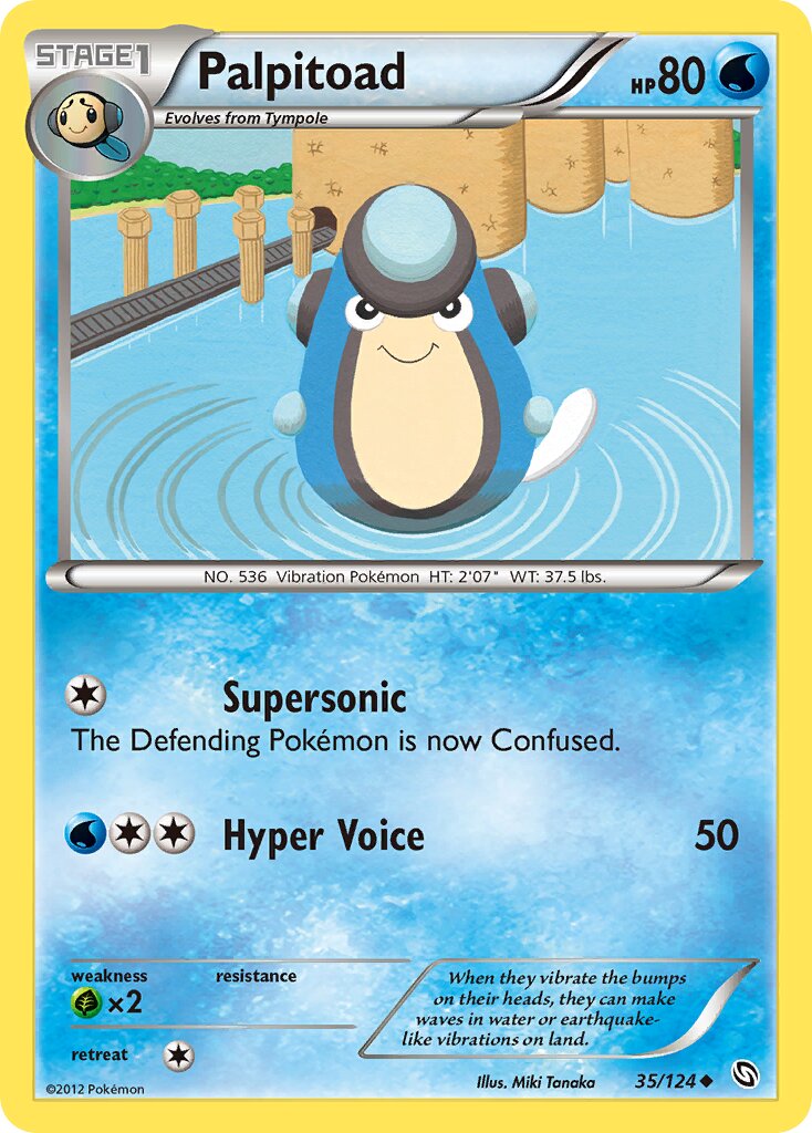 Palpitoad 035/124 — Dragons Exalted (English Pokémon TCG card)