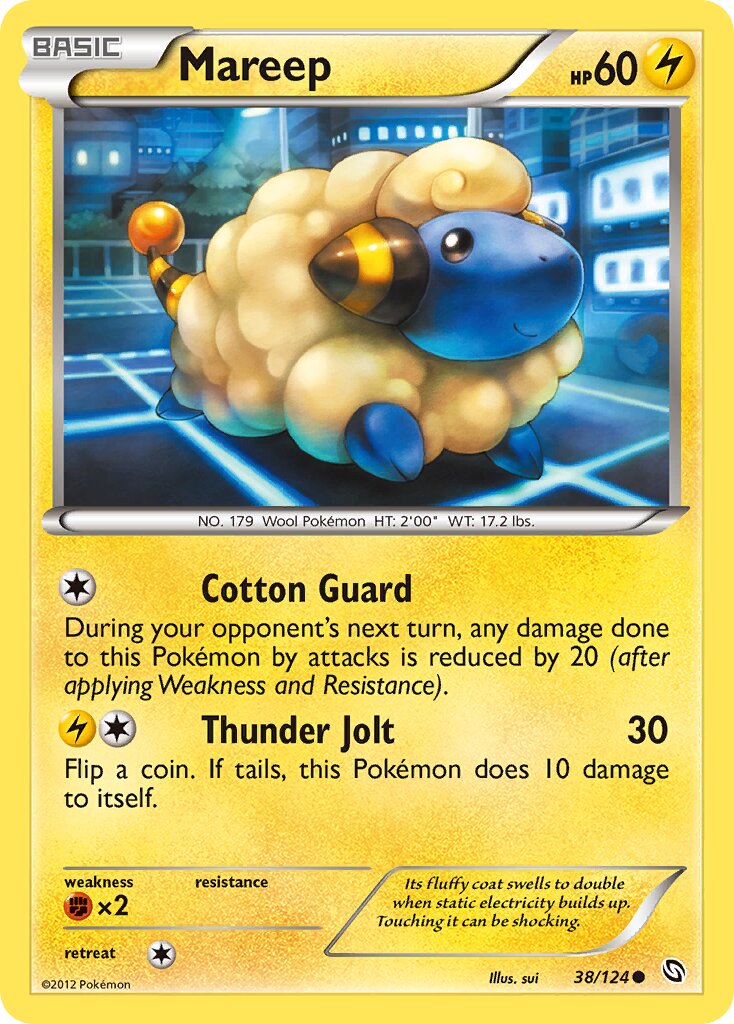 Mareep 038/124 — Dragons Exalted (English Pokémon TCG card)