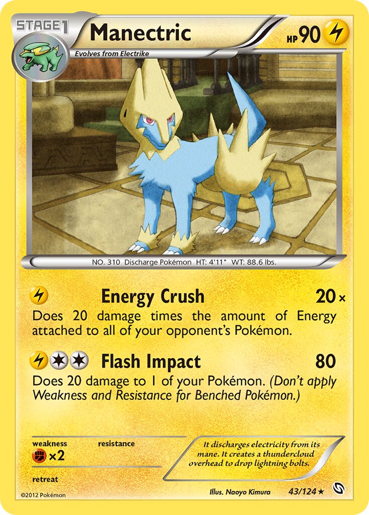 Manectric 043/124 — Dragons Exalted (English Pokémon TCG card)