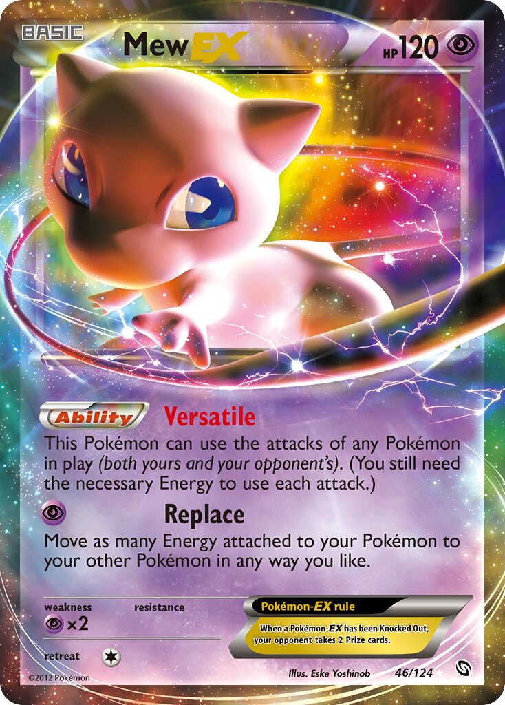 Mew-EX 046/124 — Dragons Exalted (English Pokémon TCG card)