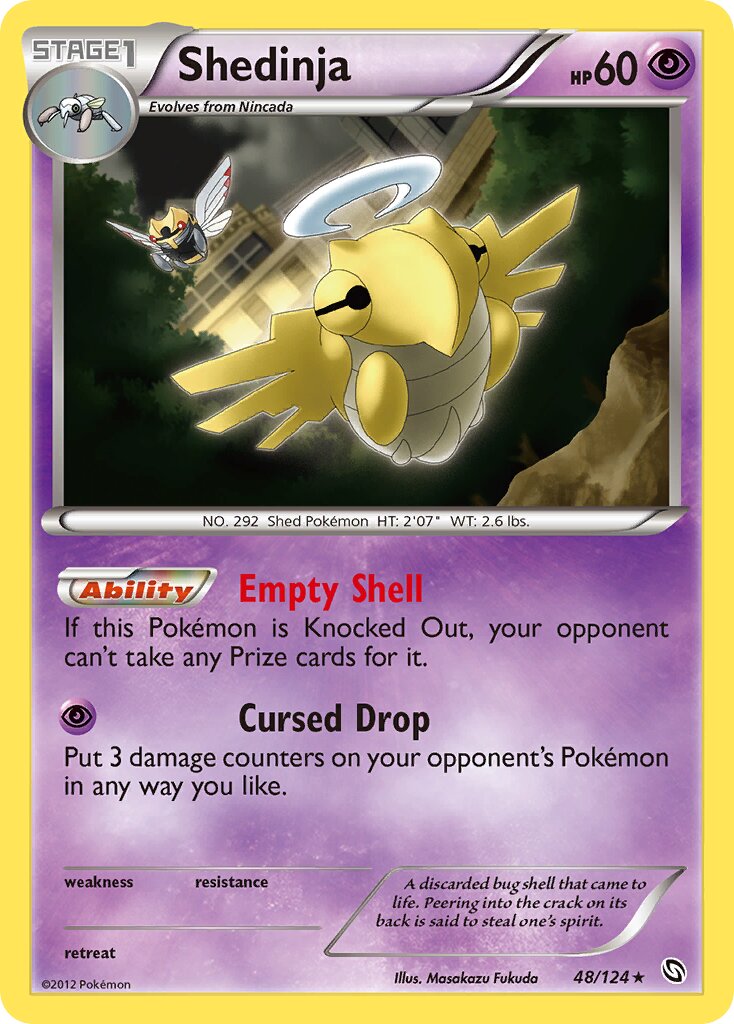 Shedinja 048/124 — Dragons Exalted (English Pokémon TCG card)