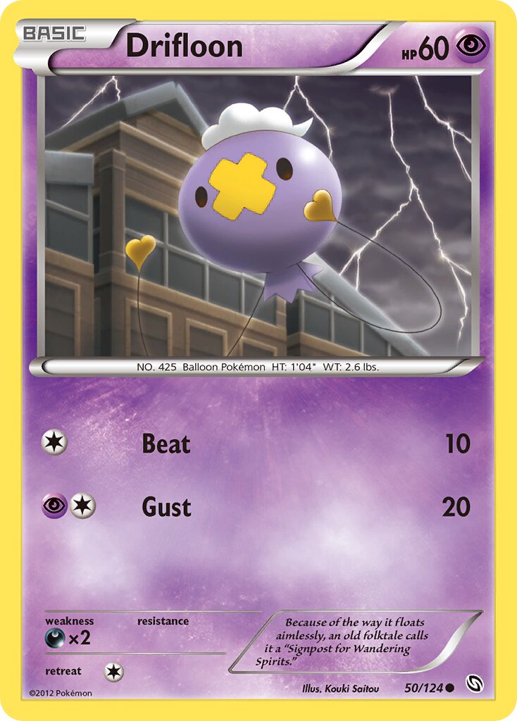 Drifloon 050/124 — Dragons Exalted (English Pokémon TCG card)