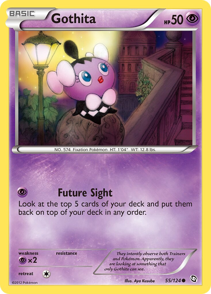 Gothita 055/124 — Dragons Exalted (English Pokémon TCG card)