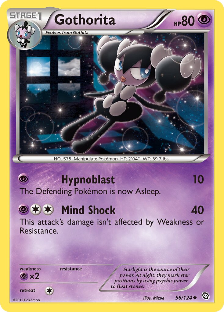 Gothorita 056/124 — Dragons Exalted (English Pokémon TCG card)