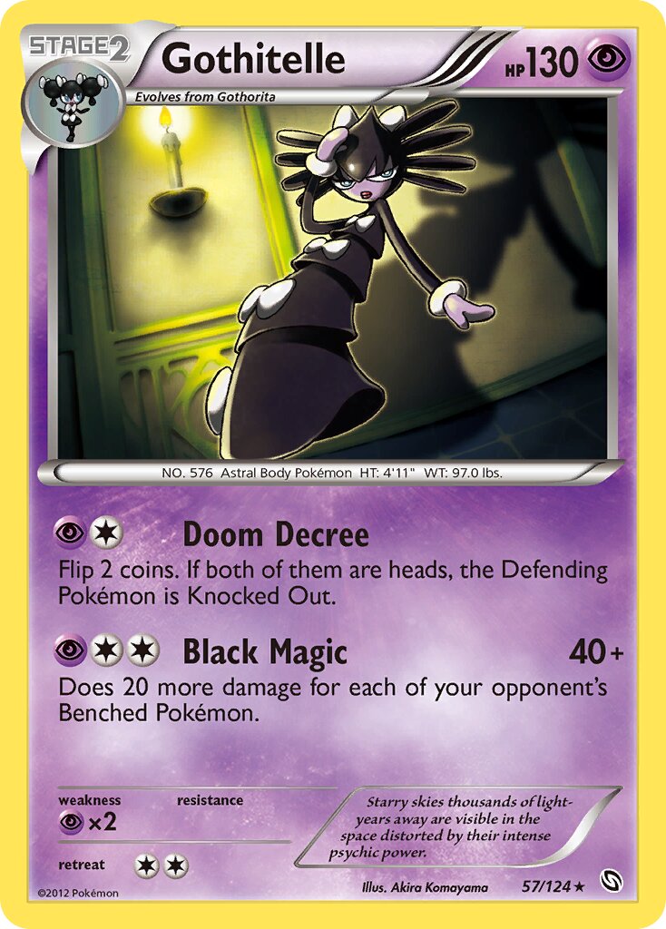 Gothitelle 057/124 — Dragons Exalted (English Pokémon TCG card)
