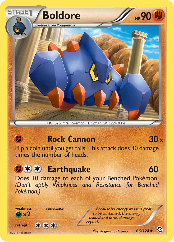 Boldore 066/124 — Dragons Exalted (English Pokémon TCG card)