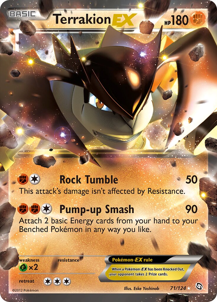 Terrakion-EX 071/124 — Dragons Exalted (English Pokémon TCG card)