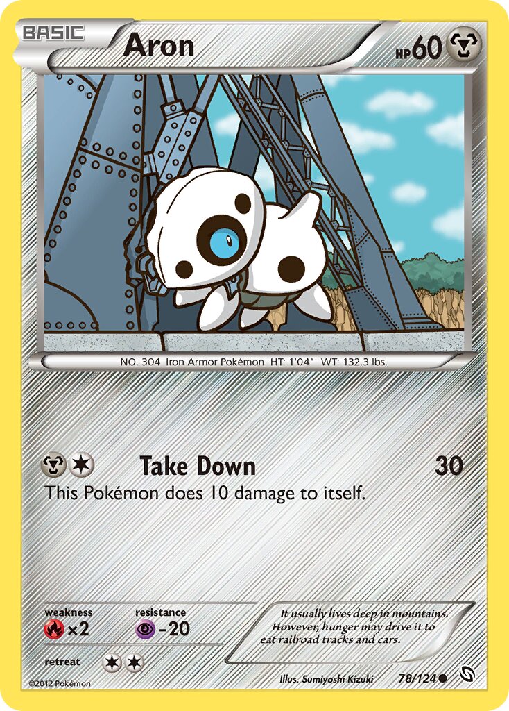 Aron 078/124 — Dragons Exalted (English Pokémon TCG card)